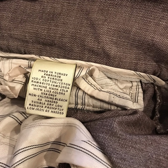 Anthropologie Elevenses Academia Wide Leg Brown Pants with side buttons size 2 - Picture 8 of 9